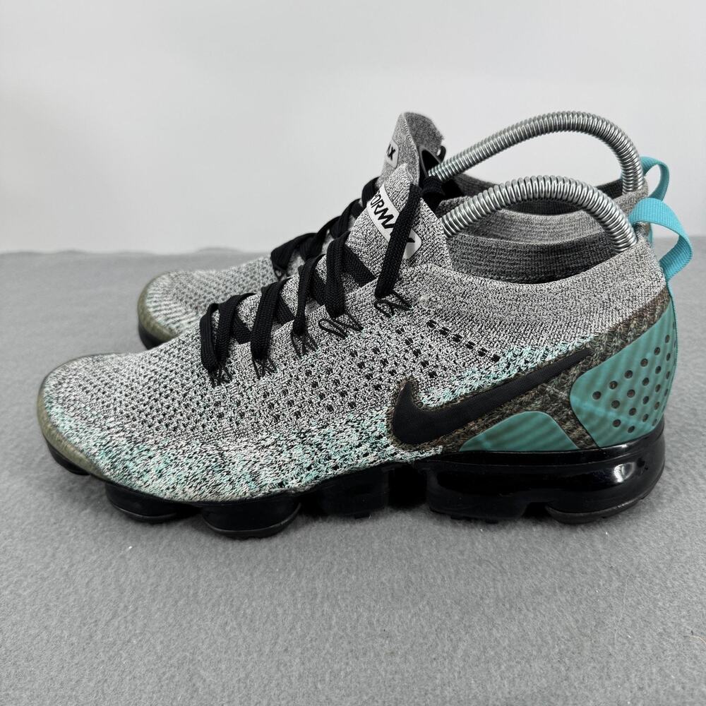 Nike Air VaporMax Flyknit 2 Dusty Cactus Hyper Jade 942842-104 Mens 9.5 Teal
